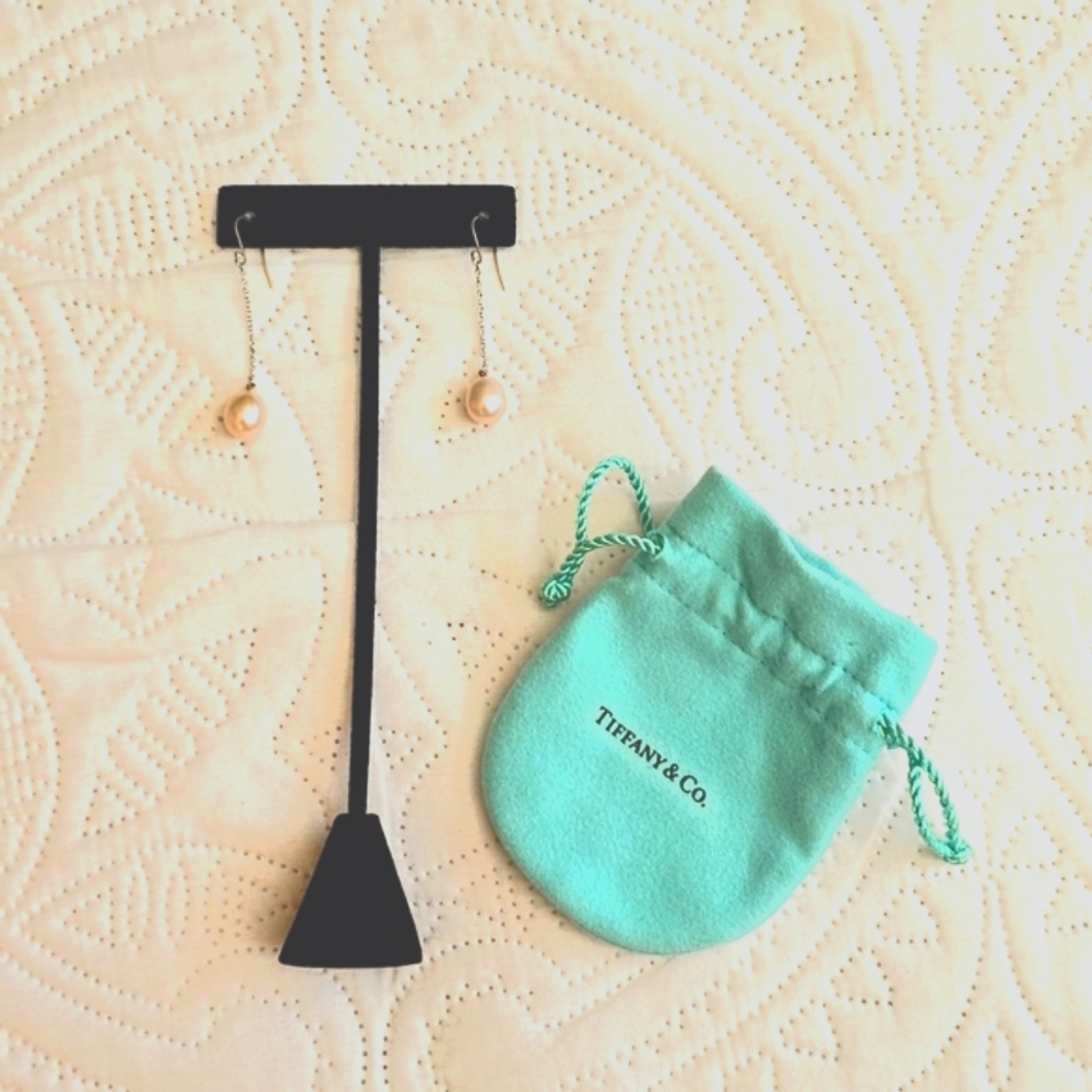 Tiffany & Co. Elsa Paretti Pearls by the Yard  Chain Earrings, Sterling Silver